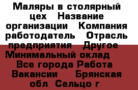 Маляры в столярный цех › Название организации ­ Компания-работодатель › Отрасль предприятия ­ Другое › Минимальный оклад ­ 1 - Все города Работа » Вакансии   . Брянская обл.,Сельцо г.